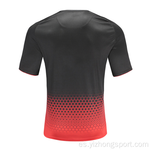 Camiseta de fútbol Dry Fit para hombre roja